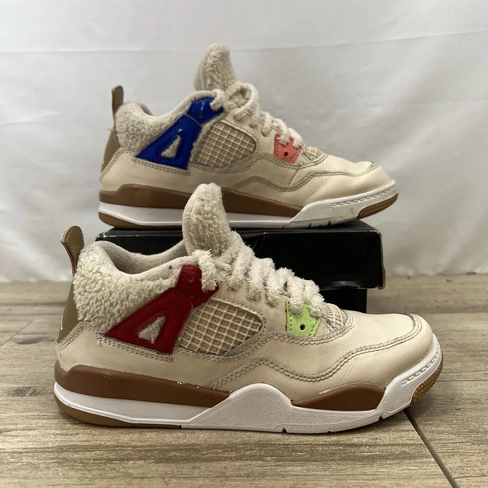 Jordan 4 Retro PS Where The Wild Things‎ Are Pearl White DH0573-264 Kids 3Y
